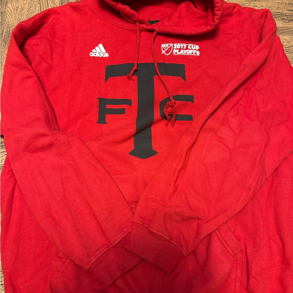 Adidas Red Hoodie with Toronto FC logo